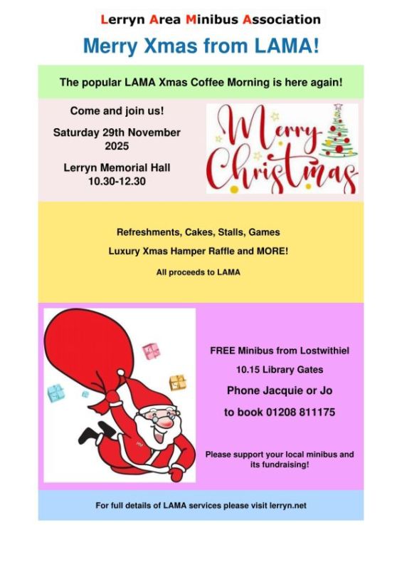 LAMA Christmas Coffee Morning in Lerryn